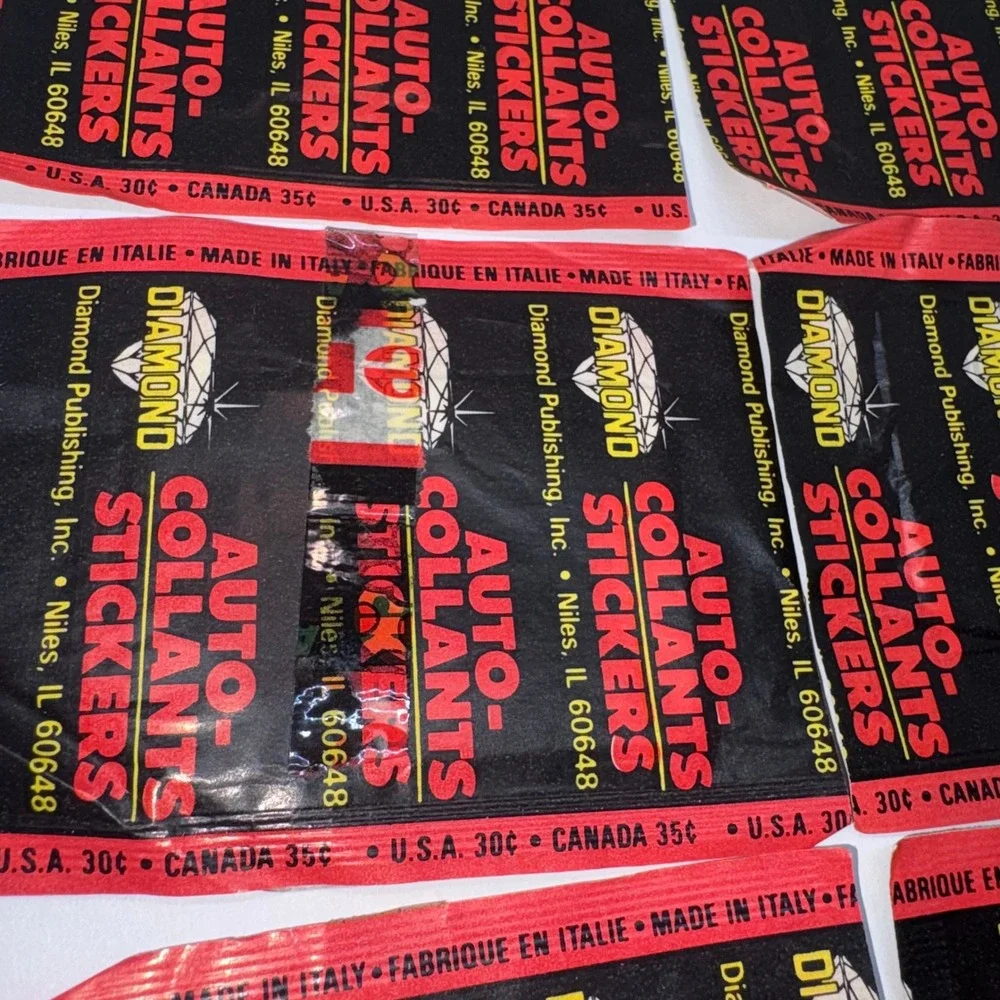 Vintage 1989 Sealed Diamond Nintendo Sticker Packs Mario 8pk